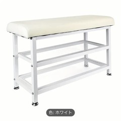 [新品](半額以下)玄関ベンチ シューズラック ホワイト80cm