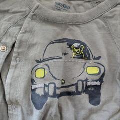 70cm ロンパース　車　くじら　ベビーギャップ　半袖の画像