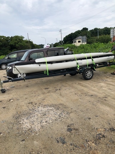 Hobie　ホビー　タンデムアイランド　ヒッチメンバー専用ボートトレーラー付き