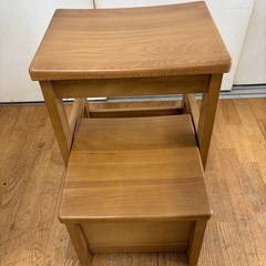 値下げしました。N935★光製作所★収納付き踏み台★踏み台★幅400ｍｍの画像
