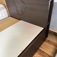 ニトリ　シングルベッド　マットレス付きの画像