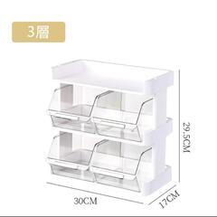 定価4080円 キッチン収納 ラック 3層  ①の画像