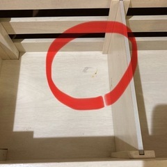 【取引終了】キッチンワゴン　木製　北欧風　ホワイトウォッシュの画像