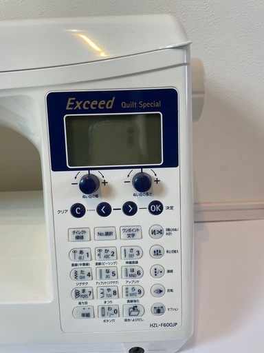 美品　JUKIエクシードHZL-F600JPコンピューターミシン