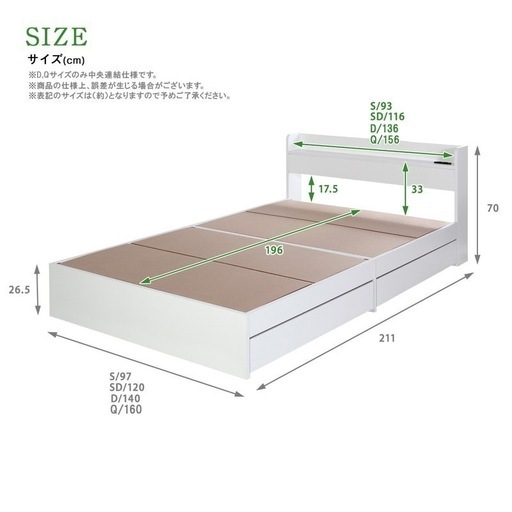 元値49990円 クイーンベッド ブラック