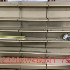 【値下げ】片面連結タイプ　陳列什器　スチールラック　棚
