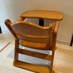 ベビーチェア　木製ローチェアの画像