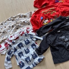 双子 90 パジャマ 夏服 春服 セット まとめ 耳付きロンパー...