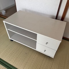 テレビボード 白の画像