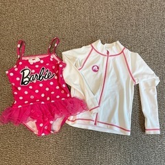 【譲り先決定】子供用　水着&ラッシュガード　110センチ