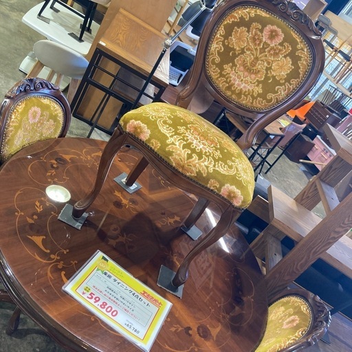 象嵌　ダイニング4点セット