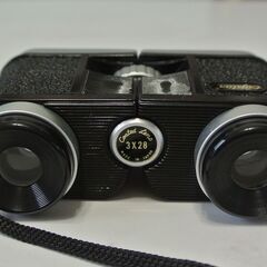 Crystar クライスター コンパクト スポーツグラス 双眼鏡 黒 3x28 日本製 超美品の画像