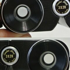 Crystar クライスター コンパクト スポーツグラス 双眼鏡 黒 3x28 日本製 超美品の画像