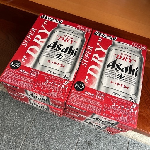 アサヒスーパードライ350ml缶4ケース