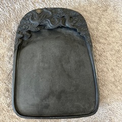 硯 中国硯 端渓硯 龍柄 文物 古美術 工芸品