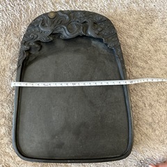 端渓硯 大 龍彫刻 硯 中国 水巌 龍紋 老坑