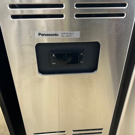 5760【程度良好】2022年製 パナソニック 台下冷蔵庫 SUR-N1261J 冷蔵