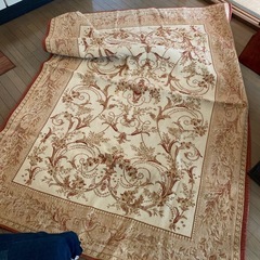 受け渡し決定済み　ローラアシュレイ　ベルギー製　ラグ　さしあげますの画像