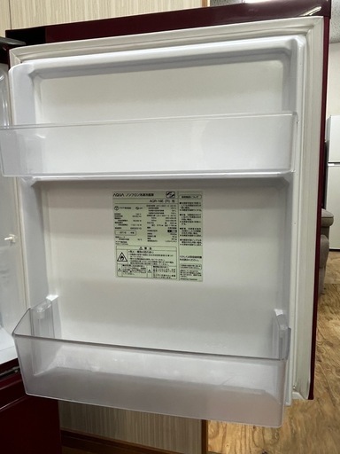 キズあり激安品!! 2ドア 157L AQUA 右開き AQR-16E(R) 2016年