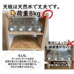 コの字棚　２セット （高さ半分のサイズ） 無印良品スタッキングシェルフ用　自作品の画像