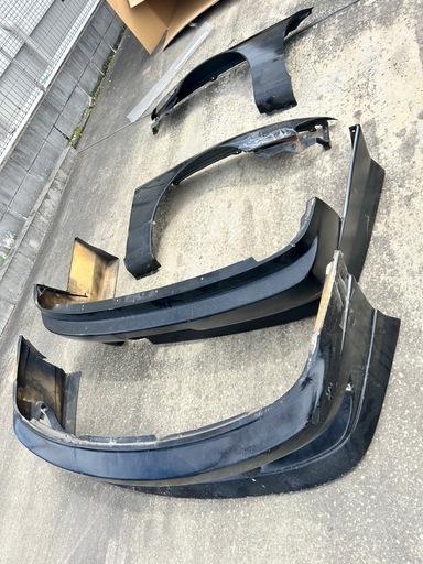 至急 
S14 シルビア 純正フロントフェンダー ユーラスフロントバンパー 社外リア