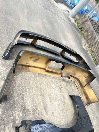 至急 
S14 シルビア 純正フロントフェンダー ユーラスフロントバンパー 社外リア