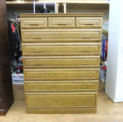 チェスト 7段 幅108×奥行60×高さ141cm たんす タンス 衣類収納 箪笥 収納家具 札幌市 厚別区