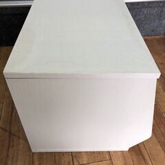 ▼値下げ▼収納ボックス フタ付き 木製 ※少々難あり 店頭販売 南区花畑の画像