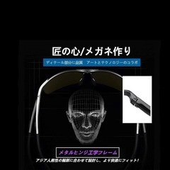 メンズHD偏光レンズUV400紫外線99％反射光グレアカットスポーツサングラスの画像
