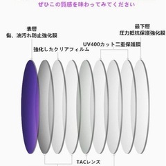 メンズHD偏光レンズUV400紫外線99％反射光グレアカットスポーツサングラスの画像