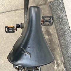ブリヂストン　bikke 幼児用自転車 グレー 前カゴ付きの画像