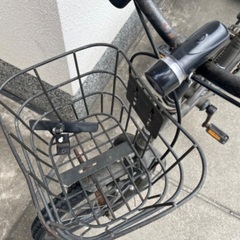 ブリヂストン　bikke 幼児用自転車 グレー 前カゴ付きの画像