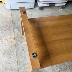 ニトリ製　センターテーブル　ガラステーブル　リビングテーブルの画像