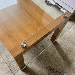 ニトリ製　センターテーブル　ガラステーブル　リビングテーブルの画像