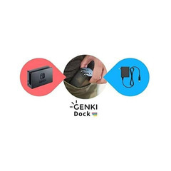【新古品】ゲンキ GENKI COVERT DOCK Nintendo Switch 対応ドック ブラックの画像