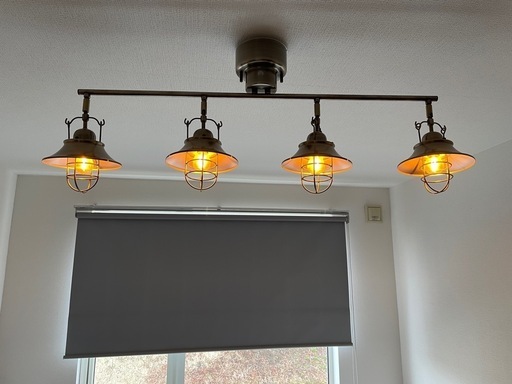 【超美品】Ampoule/アンプール 4灯LEDシーリングライト RAUTA/ラウタ リモコン付き 照明