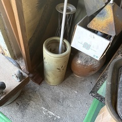傘立て　陶器
