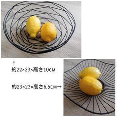 値下げ 美品 NITORI？IKEA？DAISO？ アイアンかご フルーツカゴ バスケット  韓国インテリア 2個セットの画像
