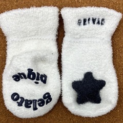 中古◆ジェラートピケ◆ぺビー靴下◆星の画像