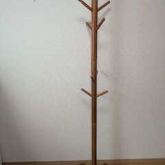 天然木　コート掛け