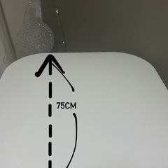 テーブル　ホワイト　韓国　おしゃれの画像