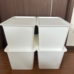 スクエア収納ボックス大　4セット　ダイソー