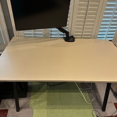 【無料】IKEA デスク TROTTEN トロッテン 140＊8...