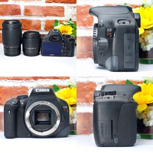 全国送料無料】 Canon EOS Kiss X4✨ダブルレンズセット ズーム
