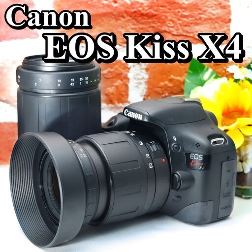 ✨Canon Kiss X7✨ダブルレンズ✨ショット数少❣️スマホ転送❣️運動会最適 運動会やスポーツ観戦に✨CANON KISS X7✨ダブルレンズ✨スマホ