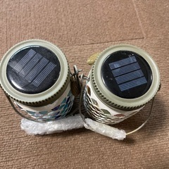 ソーラーパネル　おしゃれライト新品2つセットの画像