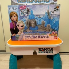 【アナ雪】水なしでかたまる不思議な砂遊び、テーブルセット 