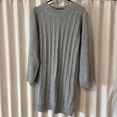 ニットワンピ グレー Lサイズ