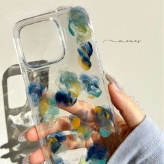 iPhoneケース▫︎ニュアンスデザインペイントスマホケース♡の画像