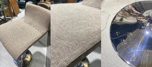 A15①★オカムラ★ダイニングセット 3人用 ハイタイプ ラウンドテーブル 新品定価約15.3万円 カフェ ハイチェア オシャレ
